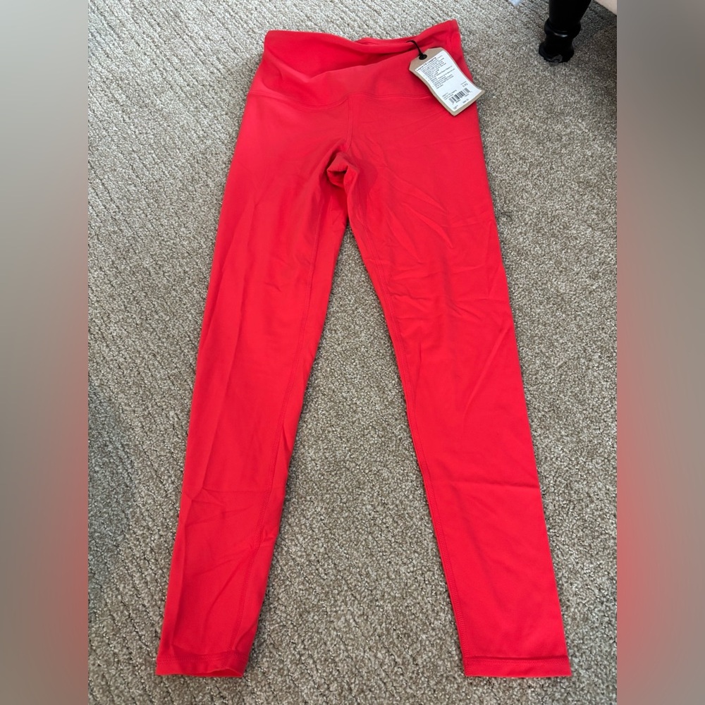 Prana Red Leggings Stretchy Athletic Wear